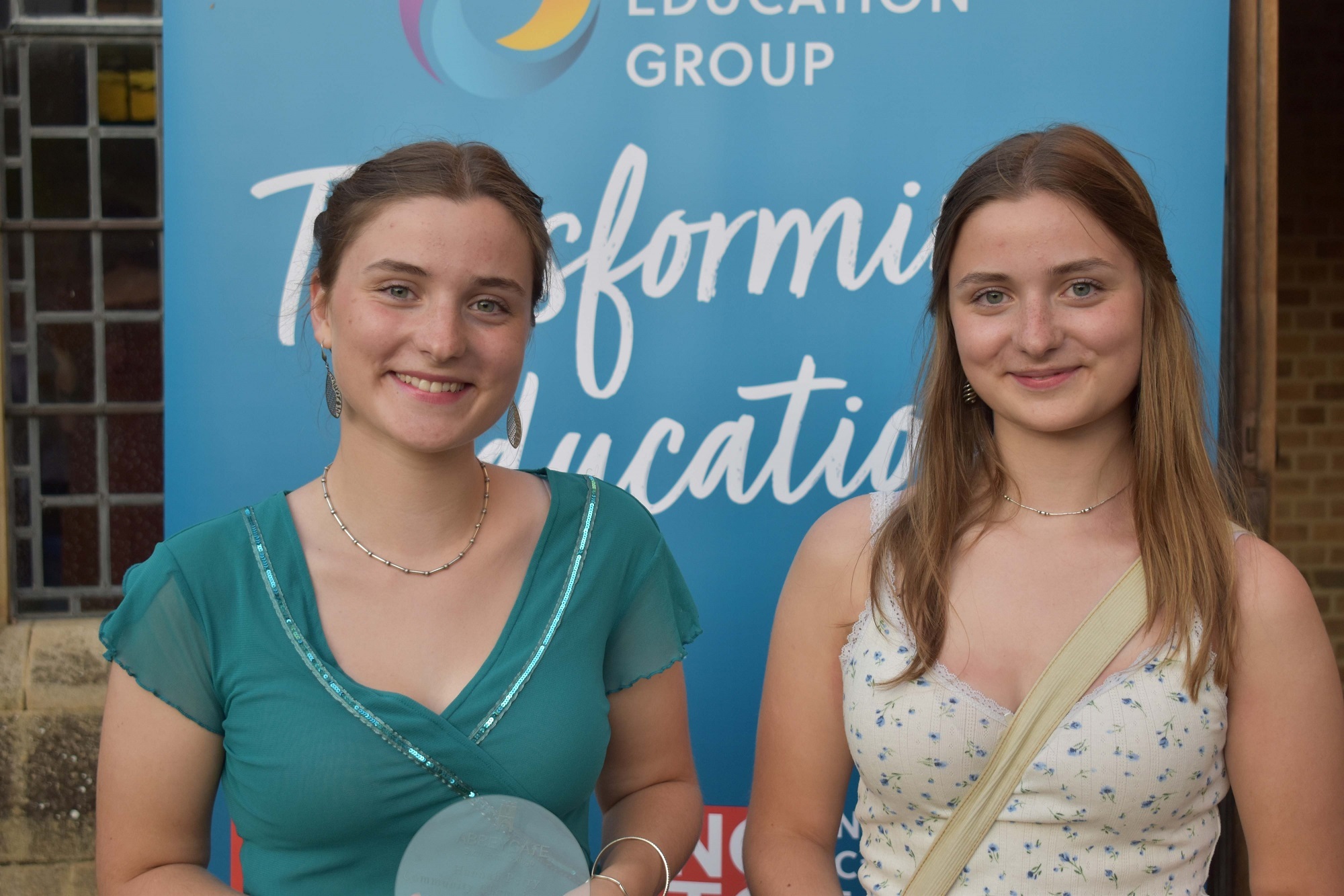 Twin win - sisters Hannah and Isobel Perry were part of a four person team who set up a feminist book club and raised money for period poverty charities with Ellie Stevens and Scarlett Petty