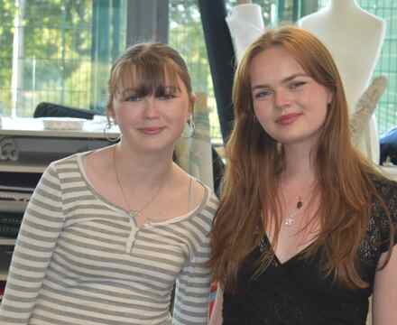 4   Students Rosa and Jessica from Abbeygate Sixth Form College took part in a fashion show to raise awareness of the issues surrounding domestic abuse in society